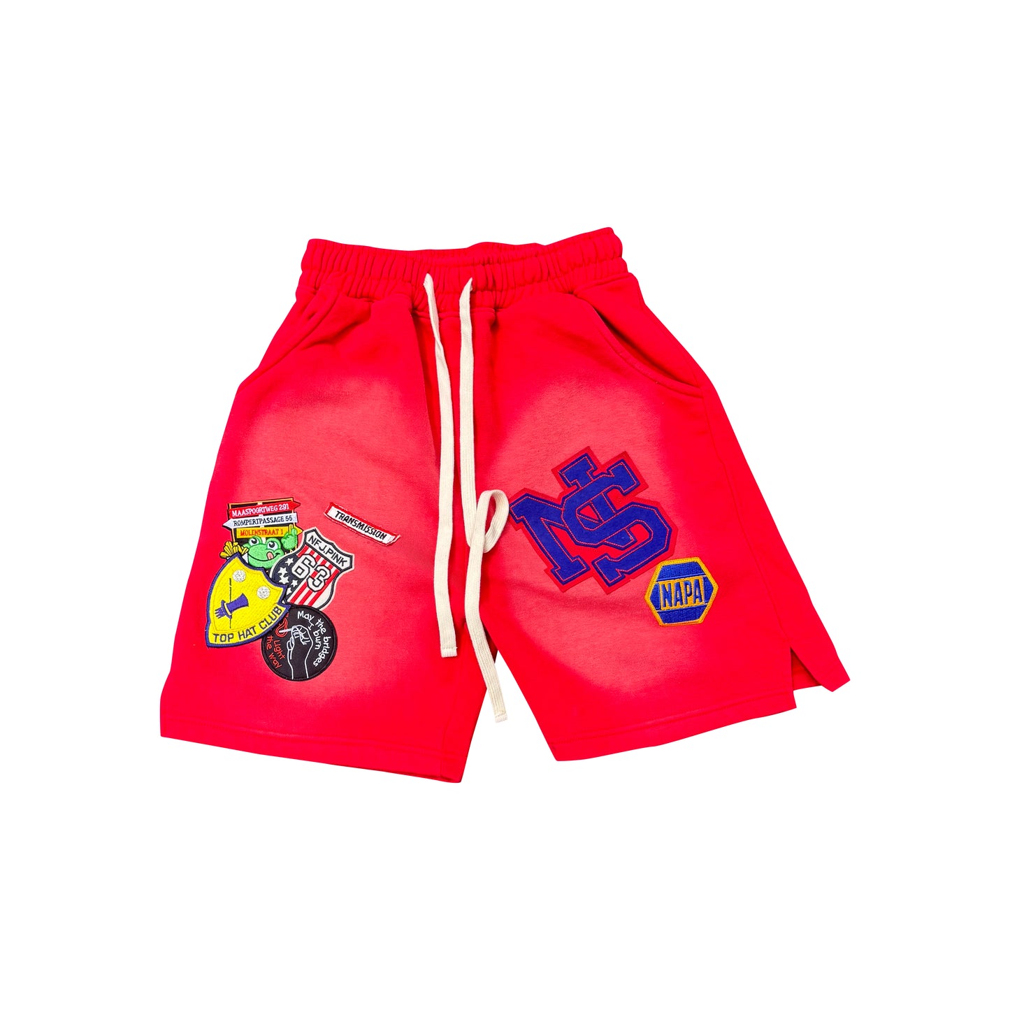 Letterman shorts - red (Medium)