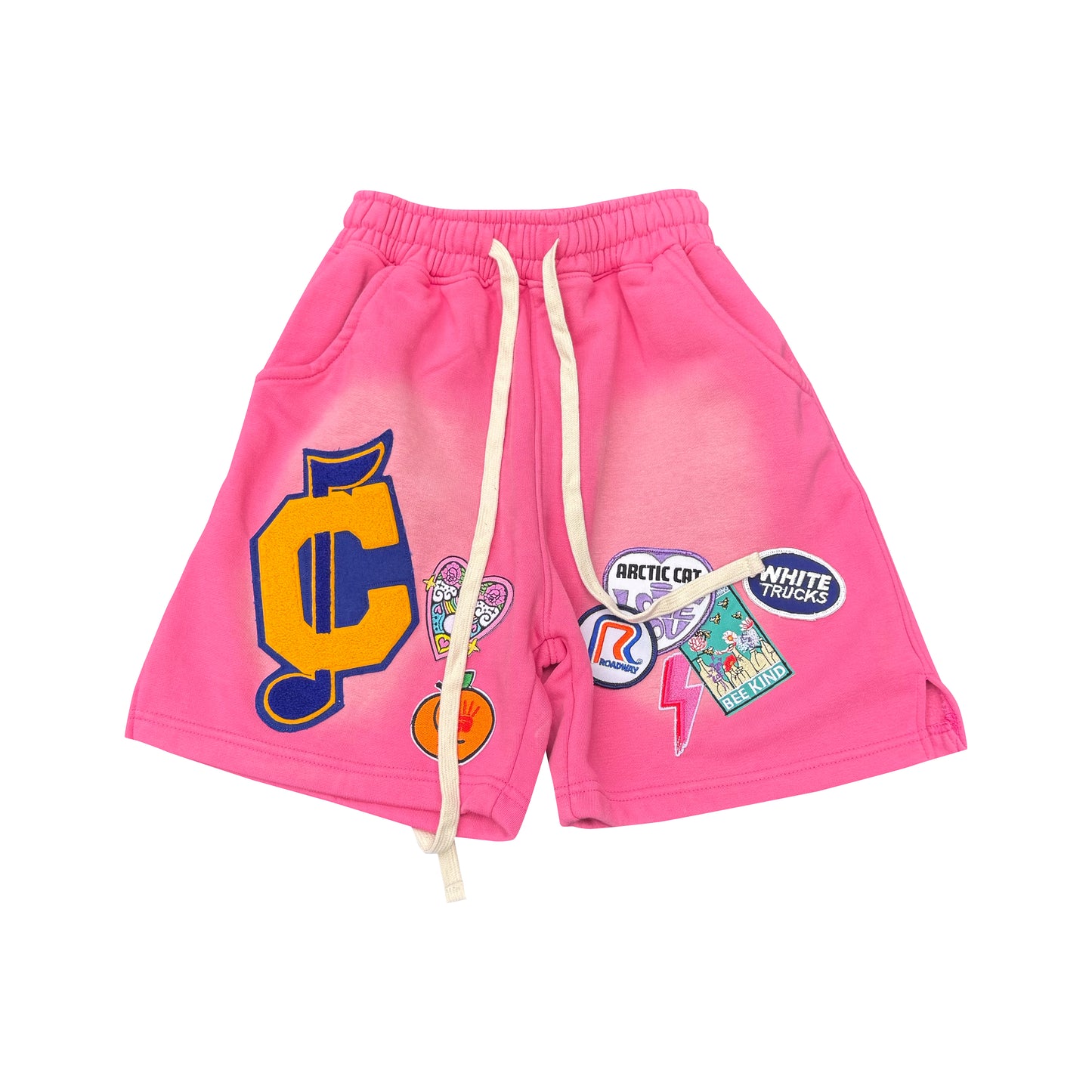 Letterman shorts - pink (Small)