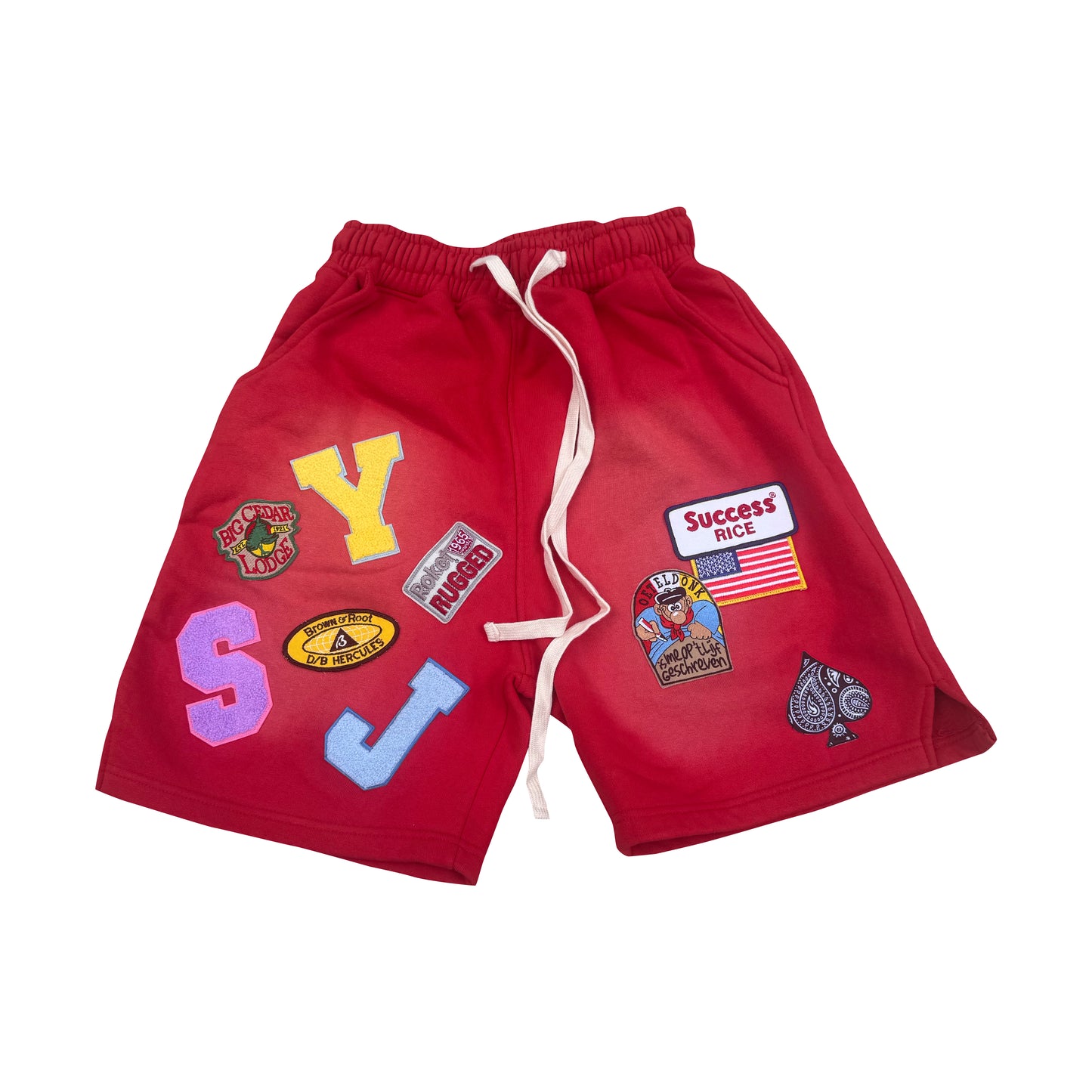 Letterman shorts - red (Large)