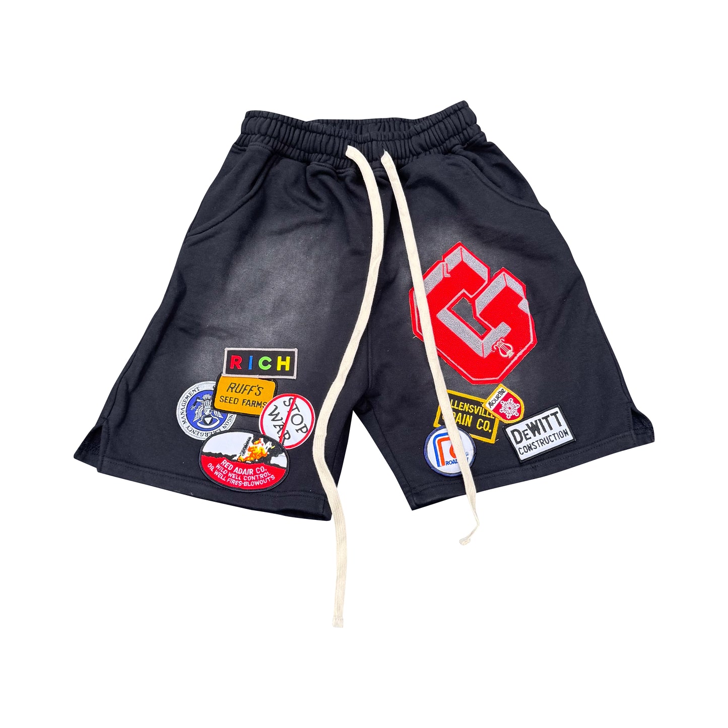 Letterman shorts - black (Medium)